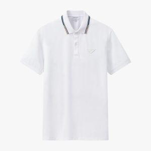 Áo Polo Trắng Cao Cấp, Chống Nhăn, Bền Màu